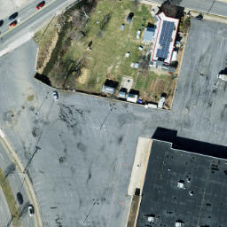 Sand Volleyball Court, Harrisonburg, VA — aerial view