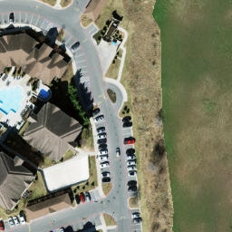 Sand Volleyball Court, Harrisonburg, VA — aerial view