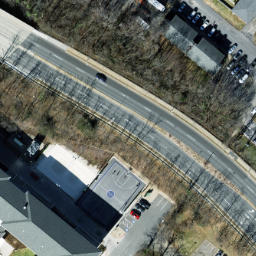 Sand Volleyball Court, Harrisonburg, VA — aerial view