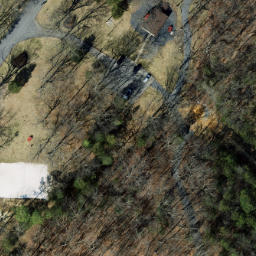 Sand Volleyball Court, Harrisonburg, VA — aerial view
