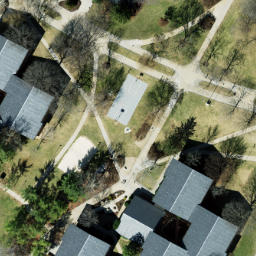 Volleyball Court, Harrisonburg, VA — aerial view