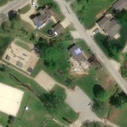 Sand Volleyball Court, Arnold, MO — aerial view