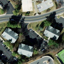 Sand Volleyball Court, Harrisonburg, VA — aerial view