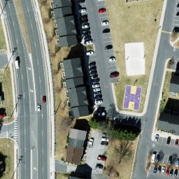 Sand Volleyball Court, Harrisonburg, VA — aerial view