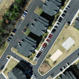 Sand Volleyball Court, Harrisonburg, VA — aerial view