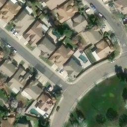 Volleyball Court, Elk Grove, CA — aerial view
