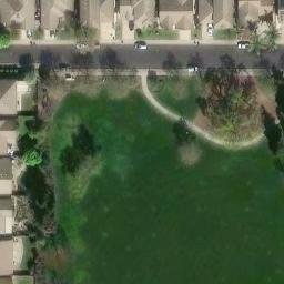 Sand Volleyball Court, Laguna, CA — aerial view