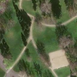 Sand Volleyball Court, Elk Grove, CA — aerial view