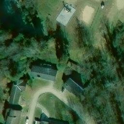 Sand Volleyball Court, WV — aerial view