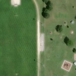 Volleyball Court, Canton, KS — aerial view