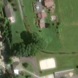 Sand Volleyball Court, Bridgewater, VA — aerial view
