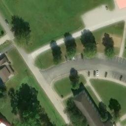 Sand Volleyball Court, Grayson, KY — aerial view