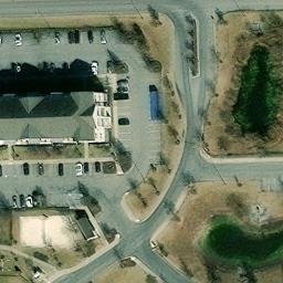 Sand Volleyball Court, Salisbury, MD — aerial view
