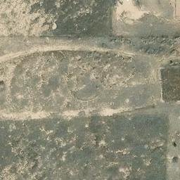 Sand Volleyball Court, Pueblo West, CO — aerial view