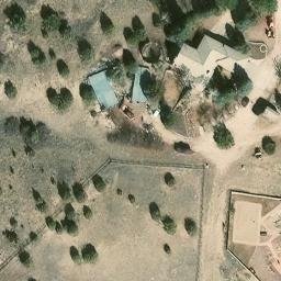 Sand Volleyball Court, Pueblo West, CO — aerial view