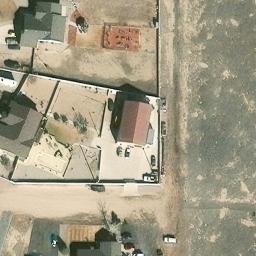 Sand Volleyball Court, Pueblo West, CO — aerial view
