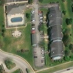Volleyball Court, Louisville/Jefferson County metro government (balance), KY — aerial view