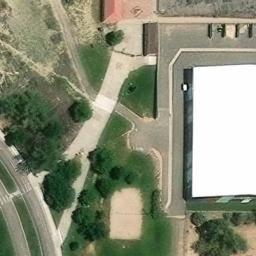 Sand Volleyball Court, Pueblo, CO — aerial view