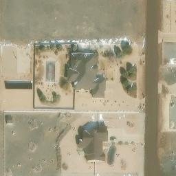 Sand Volleyball Court, Pueblo West, CO — aerial view
