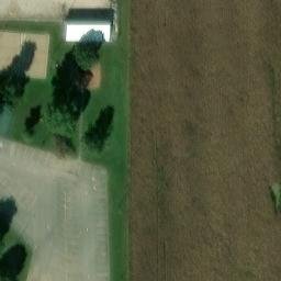 Volleyball Court, Huntingburg, IN — aerial view