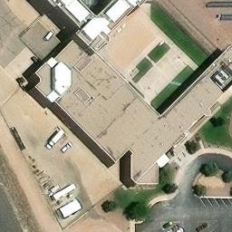 Sand Volleyball Court, Pueblo, CO — aerial view