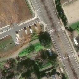 Sand Volleyball Court, Galt, CA — aerial view