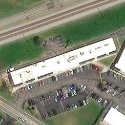 Sand Volleyball Court, Lyndon, KY — aerial view