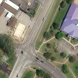 Sand Volleyball Court, Lyndon, KY — aerial view