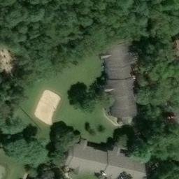 Sand Volleyball Court, Lexington Park, MD — aerial view