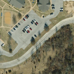 Volleyball Court, Hillsboro, MO — aerial view