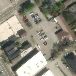 Sand Volleyball Court, Louisville, KY — aerial view