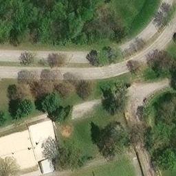 Sand Volleyball Court, Middletown, KY — aerial view