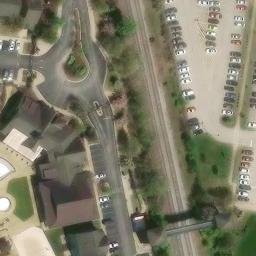 Sand Volleyball Court, Louisville, KY — aerial view