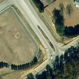 Sand Volleyball Court, VA — aerial view