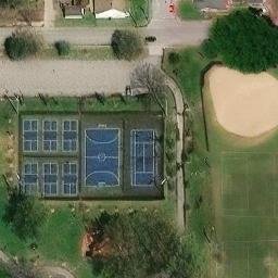 Volleyball Court, Louisville, KY — aerial view