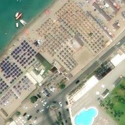 Sand Volleyball Court — aerial view