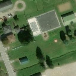 Volleyball Court, St. Meinrad, IN — aerial view