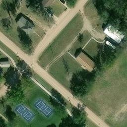 Sand Volleyball Court, Nickerson, KS — aerial view