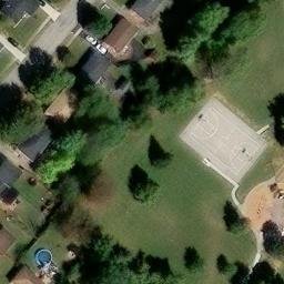 Grass Volleyball Court, Lexington-Fayette, KY — aerial view