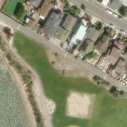 Sand Volleyball Court, Benicia, CA — aerial view