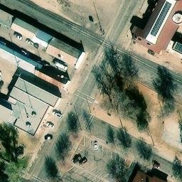 Volleyball Court, Rocky Ford, CO — aerial view