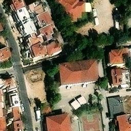 Κοινό γύπεδο μπάσκετ - βόλεϊ Γυμνασίου - Λυκείου — aerial view