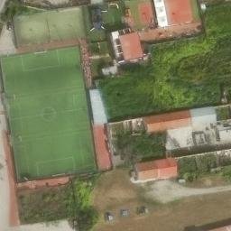 Sand Volleyball Court — aerial view