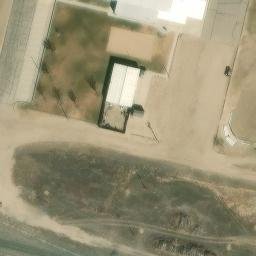 Sand Volleyball Court, Holcomb, KS — aerial view