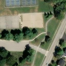 Sand Volleyball Court, Lexington-Fayette, KY — aerial view
