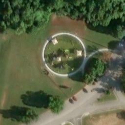 Sand Volleyball Court, Evansville, IN — aerial view