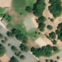 Sand Volleyball Court, Pacheco, CA — aerial view