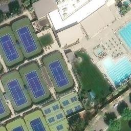 Sand Volleyball Court, Oakley, CA — aerial view