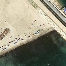 Sand Volleyball Court — aerial view