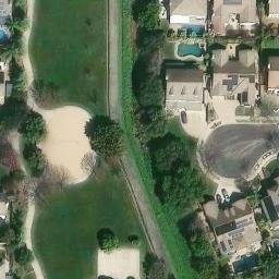 Sand Volleyball Court, Oakley, CA — aerial view
